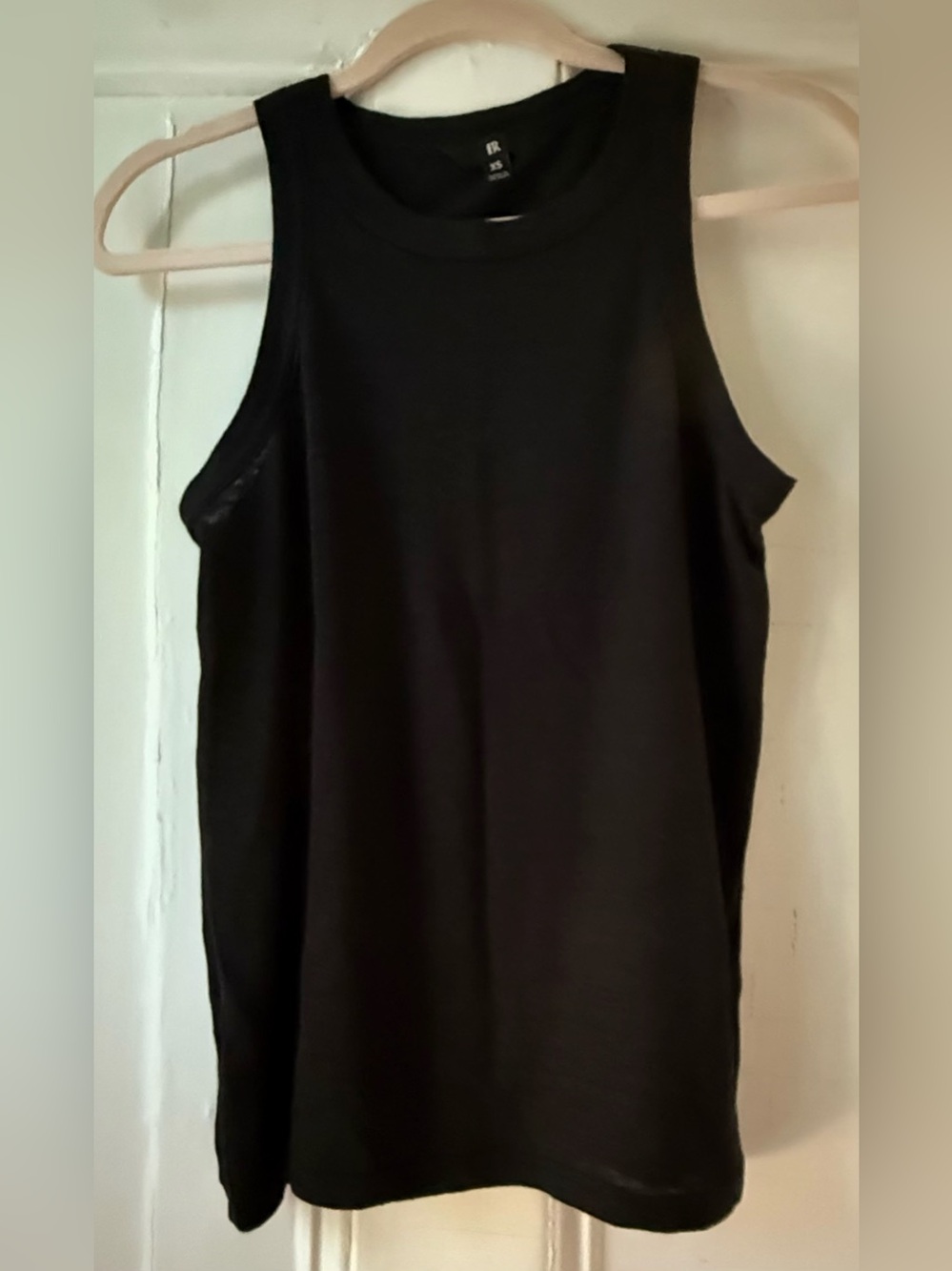 Banana Republic Black Ribbed High-Neck Tank